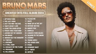 Bruno Mars Songs 2024  Greatest Hits Full Album 2024  Top 30 Best Playlist Of All Time Lyrics [upl. by Atiz378]