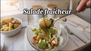 RECETTE FACILE SALADE FRAÎCHEUR recettefacile food recipe foodie healthy [upl. by Cotter443]