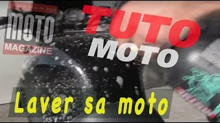 Lavage moto 2  Bien laver à leau et au jet sous pression [upl. by Cora]