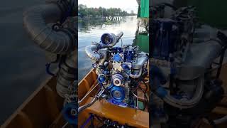 6xxHP Biturbo Diesel 1900cc longtail boat Cr Somchai Maiseengam [upl. by Kohsa]