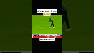 last over drama 6 bowl 4 run😵cricket shorts jaspritbumrah [upl. by Monah582]