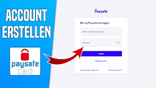 PAYSAFECARD Konto erstellen amp einrichten  Tutorial Deutsch [upl. by Aihceyt]