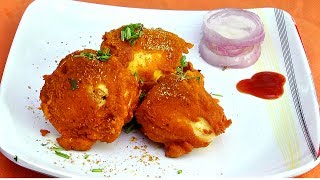 How to Make Stuffed Masala Egg Bonda Recipe  Easy to Make Egg Bonda  South Indian Kitchen Cooking [upl. by Acirderf266]