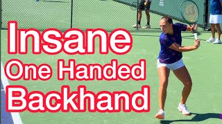 Is This The Best WTA One Hander Tennis Backhand Technique [upl. by Eloci]