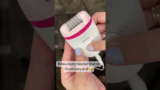 Philips epilator review  best hair removal method  painless 🫢philips epilator hairremoval [upl. by Donn]