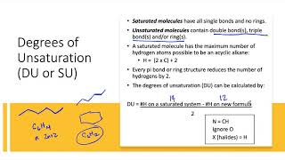 Calculating Degrees of Unsaturation [upl. by Akenn]