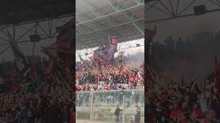 Ultras Nocerina tifosi rossoneri durante i playout di Serie D ultras nocerina calcio fans fan [upl. by Sanfo]