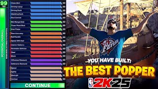 BEST GAME BREAKING POPPER BUILD IN NBA2K25 [upl. by Naesal]