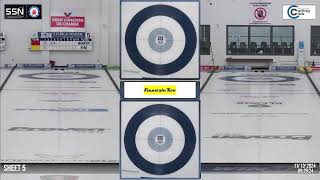 Sasktel Curling Stadium  Swift Current  Sheet 5 111224 [upl. by Leatri]