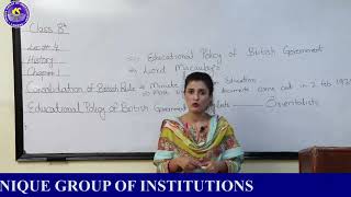 Online Lecture  4 Class  8th Book History [upl. by Amitak]