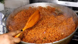 How to cook jollof rice for a get together Nigerian Party Jollof Rice Cook With Me [upl. by Regor377]