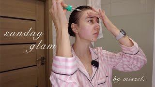 sunday glam • masaż twarzy • włącz sobie do skin care [upl. by Saxet184]