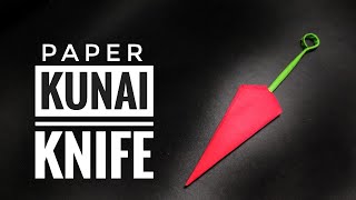 How to make a ninja paper knife KUNAI  origami tutorial [upl. by Folger]