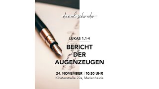 Bericht der Augenzeugen  Daniel Schröder  EG Marienheide  241124 [upl. by Nuhsar]