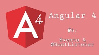 Angular 4 Tutorial 6 Events And HostListener [upl. by Arayt]