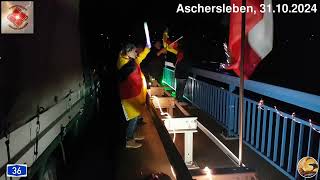 14 Brückenleuchten Aschersleben über der A36 [upl. by Elrahc]