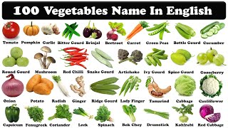 100 vegetables name in english with pictures and pdf  sabjiyon ke naam english  english vocabulary [upl. by Arjun]