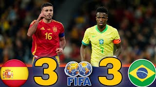 Spain vs Brazil  33  All Goals amp Extended Highlights 🏟️ viniciusjr 🇪🇦vs🇧🇷 HD [upl. by Filemon]