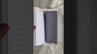 Carnet de commandes personnalisée smallbusiness مشروعيالصغير notebook planner [upl. by Ayvid]