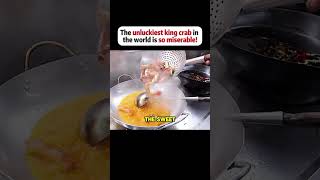 The Unluckiest King Crab In The World Is So Miserable  🤷 shorts viral food airplanefood [upl. by Monahon]