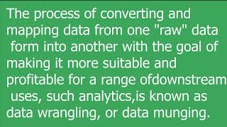 DATA WRANGLING [upl. by Schwinn749]