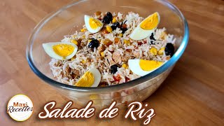 Salade de Riz au Thon  Recette Facile et Rapide [upl. by Aihsat365]