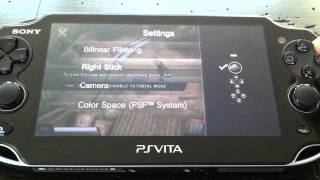 PS Vita  Psp upscaling filtering and control options [upl. by Eissolf]