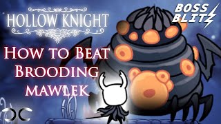 How to Beat Brooding Mawlek  Hollow Knight  Boss Blitz [upl. by Nahgem]