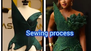 how to sew an asymmetric over bust corset [upl. by Nodroj]