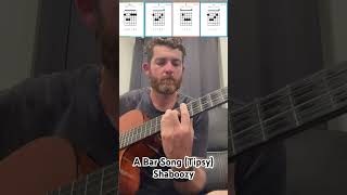 A Bar Song Tipsy by Shaboozy easy guitar chords [upl. by Ayocal]