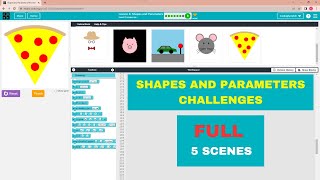 Codeorg Full  Lesson 4 Shapes Parameters  Shapes and Parameters Challenges  Make a Shape Scene [upl. by Eniowtna]