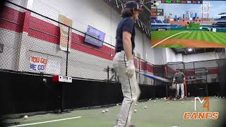 2022  Catcher  Mike Vitali  Hitting amp Catching w HitTrax [upl. by Wassyngton686]