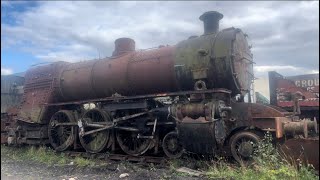 EXPLORING AN ABANDONED STEAM TRAIN GRAVEYARD [upl. by Benia246]