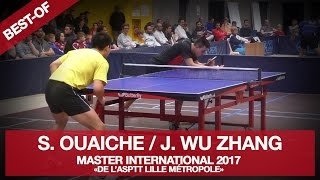 Stéphane OUAICHE vs Jiaji WU ZHANG  MASTER 2017 LILLE METROPOLE [upl. by Atilahs]