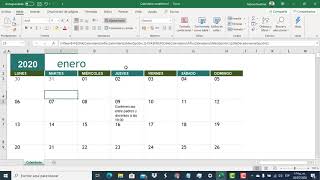 Aprende hacer un Calendario Académico en Excel [upl. by Atinniuq]