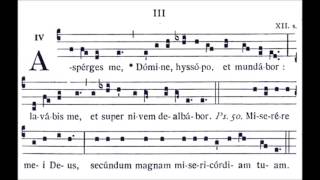 Asperges Me II  Gregorian Chant III [upl. by Darraj]