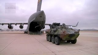 LAV25 Loading amp Unloading With C17 Globemaster [upl. by Gagne]