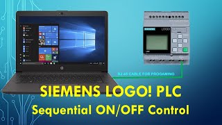 SIEMENS LOGO PLC Sequential ONOFF Control [upl. by Anujra88]