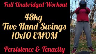 10x10 emom 48kg 2h swings Complete Workout [upl. by Radbourne]