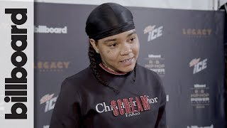 Young MA Talks Wahlinn Love of Aaliyah amp Whitney Houston  Billboard [upl. by Edita560]