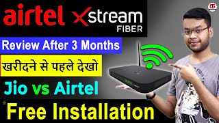 Airtel Xstream Fiber Installation Charges  Airtel Xstream Fiber vs Jio Fiber Speed Test Plan 2022 [upl. by Eikcin]