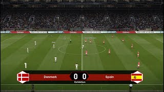 Denmark vs Spain  Uefa Nations League  Live Football Match  4K [upl. by Eblehs]