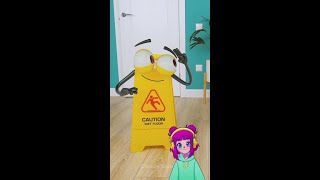 Be careful about wet floor wet floor fall [upl. by Idnahr]