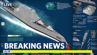 Futuristic USS Zumwalt Navys Stealthy Mega Destroyer [upl. by Wright570]