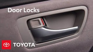 Toyota HowTo Door Locks  Toyota [upl. by Heinrich239]