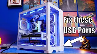 How to fix broken Lian Li Dynamic Evo front USB IO Ports [upl. by Attevad]