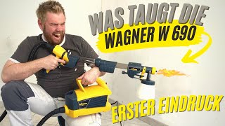 Wagner W 690 FLEXiO Mein Erfahrungsbericht mit einem günstigen AirlessGerät [upl. by Gilder]