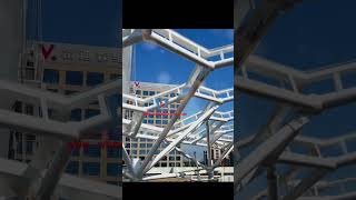 ETFE chusion project atrium roof tensilearchitecturetensile design construction shoppingmall [upl. by Royden176]