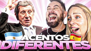 ESPAÑOLES REACCIONAN a LOS ACENTOS ARGENTINOS 🇦🇷 Ft Luis Landriscina [upl. by Marigold]