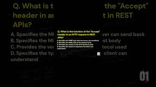 REST API  MCQ [upl. by Comptom]